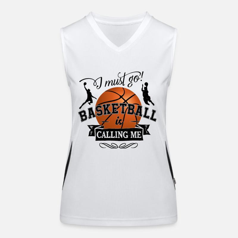 Devo andare a basket sta chiamando - Team Giochi con la palla Top sportivo da donna in contrasto cromatico