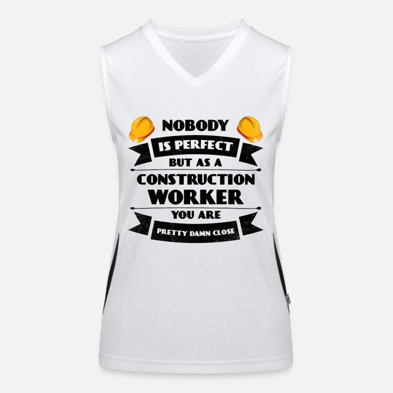 Perfect construction worker construction craft concrete mason Women's Functional Contrast Tank Top
