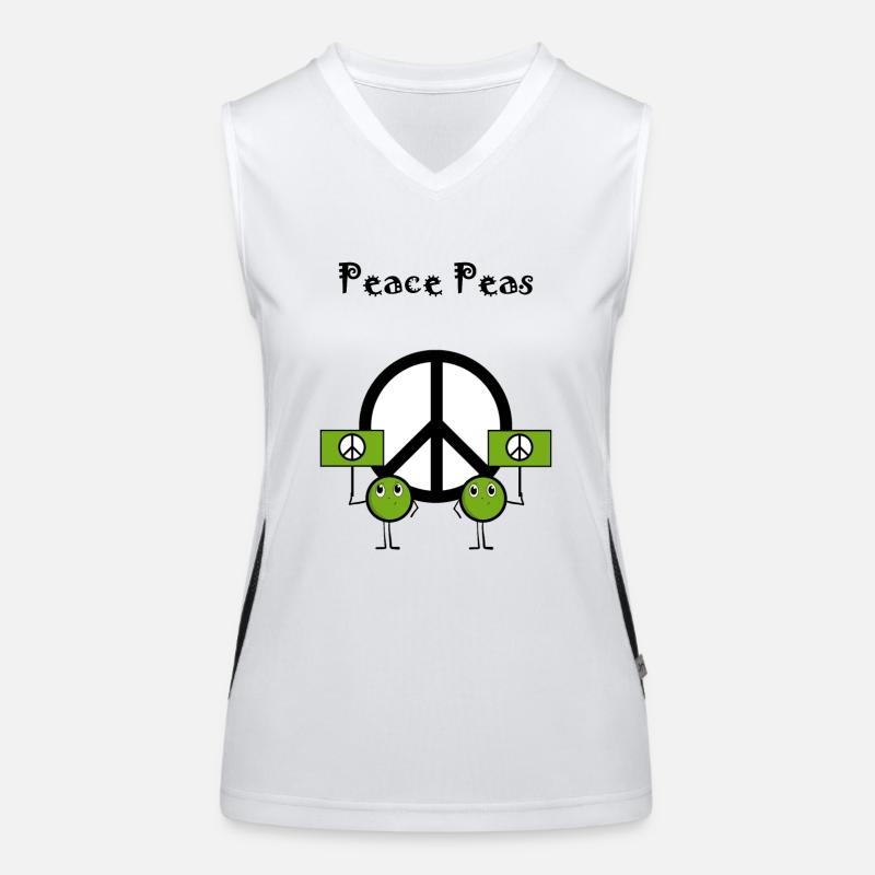 Peace peas Women's Functional Contrast Tank Top