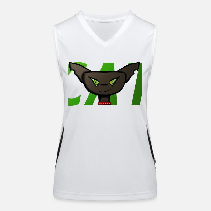 Cadeau de chat Débardeur respirant contrasté Femme