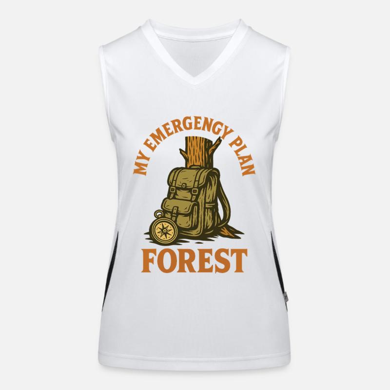 My Emergency Plan Forest Prepper Survival Women's Functional Contrast Tank Top