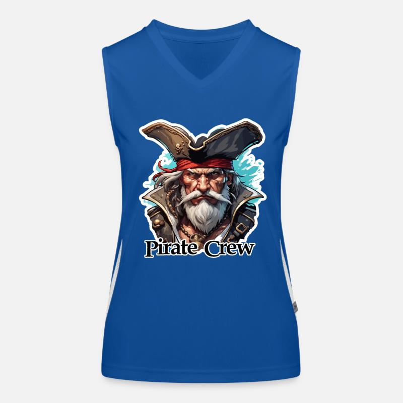 Pirate / Ahoy / Anchor / Captain / Skull / Rum Women's Functional Contrast Tank Top