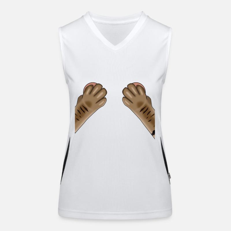 Cat Paws Women's Functional Contrast Tank Top