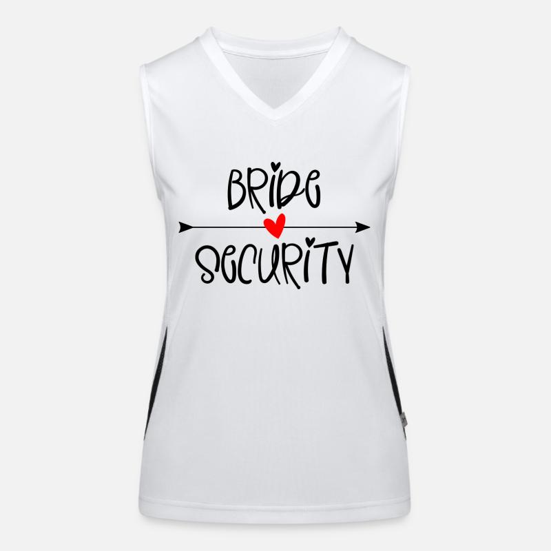 Bride Security Funktionelles Kontrast-Tank Top für Frauen