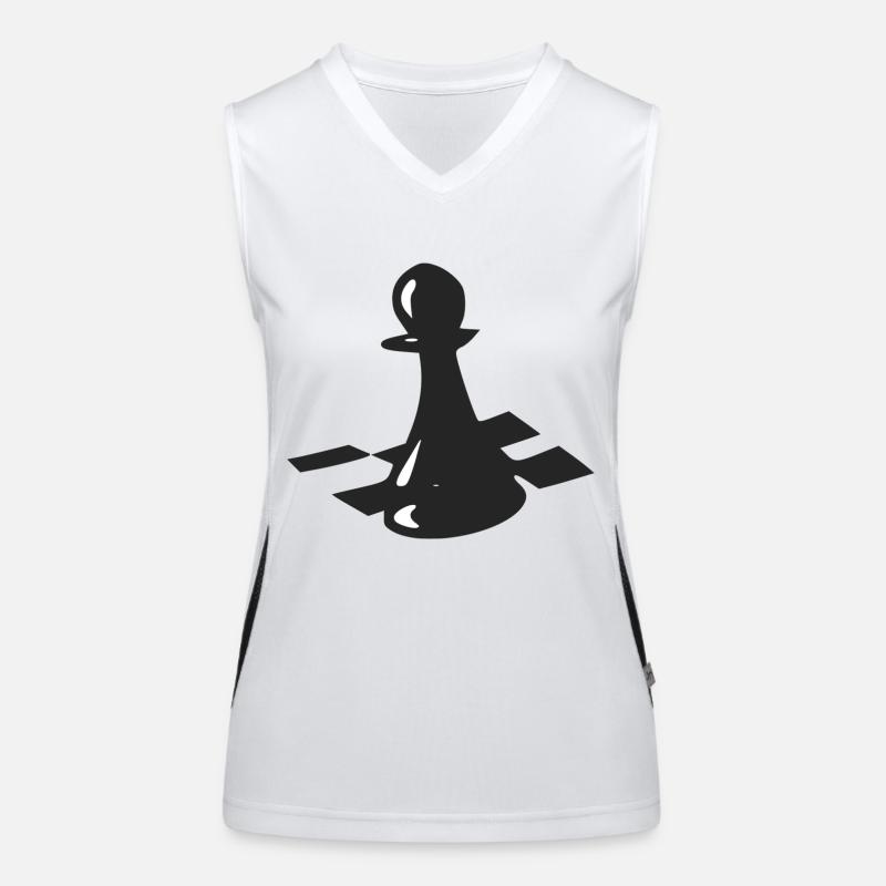 Pion du jeu d échecs Débardeur respirant contrasté Femme