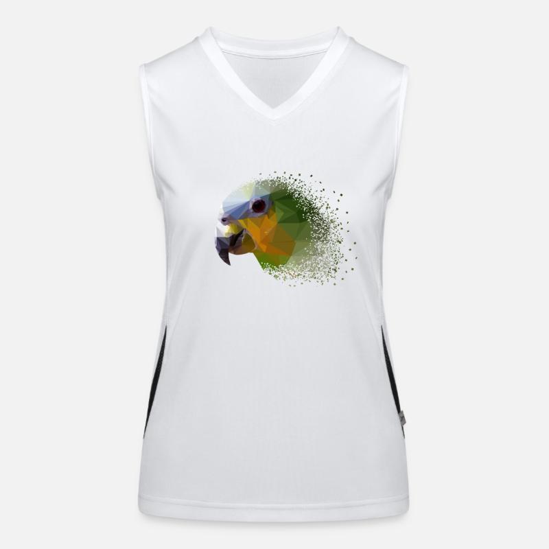 Papagei Funktionelles Kontrast-Tank Top für Frauen