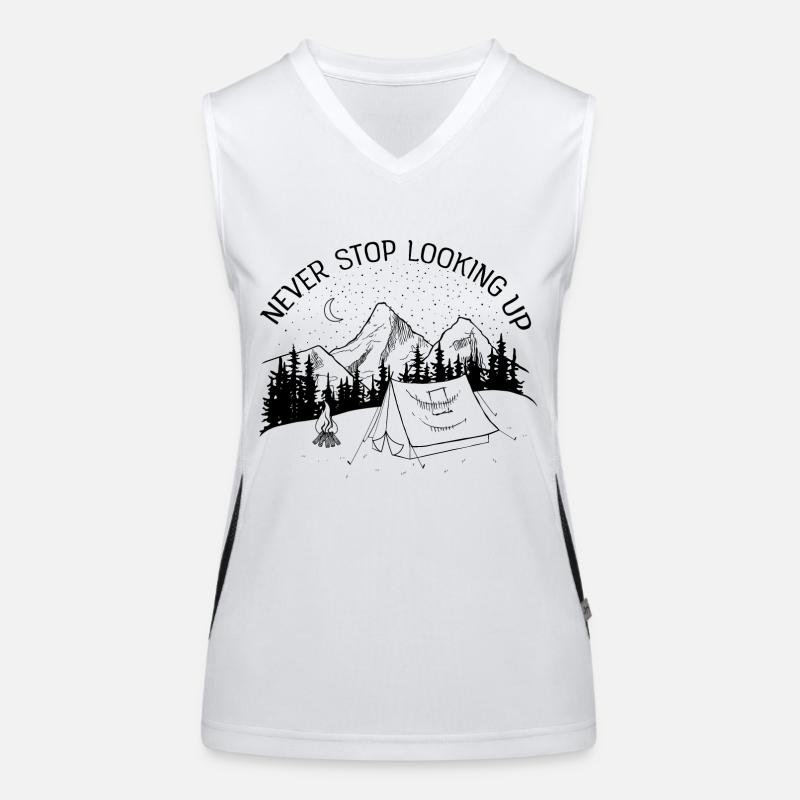 Never Stop Looking Up Women's Functional Contrast Tank Top