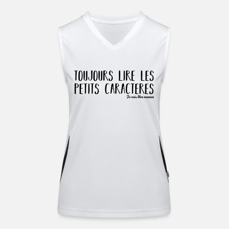 Annonce naissance humour future maman cadeau Débardeur respirant contrasté Femme