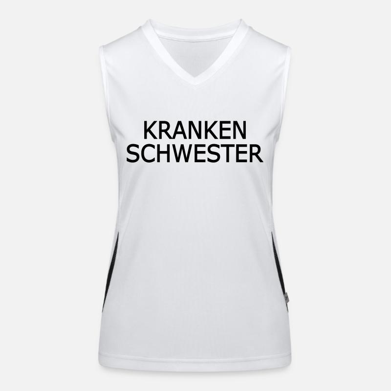 krankenschwester Funktionelles Kontrast-Tank Top für Frauen