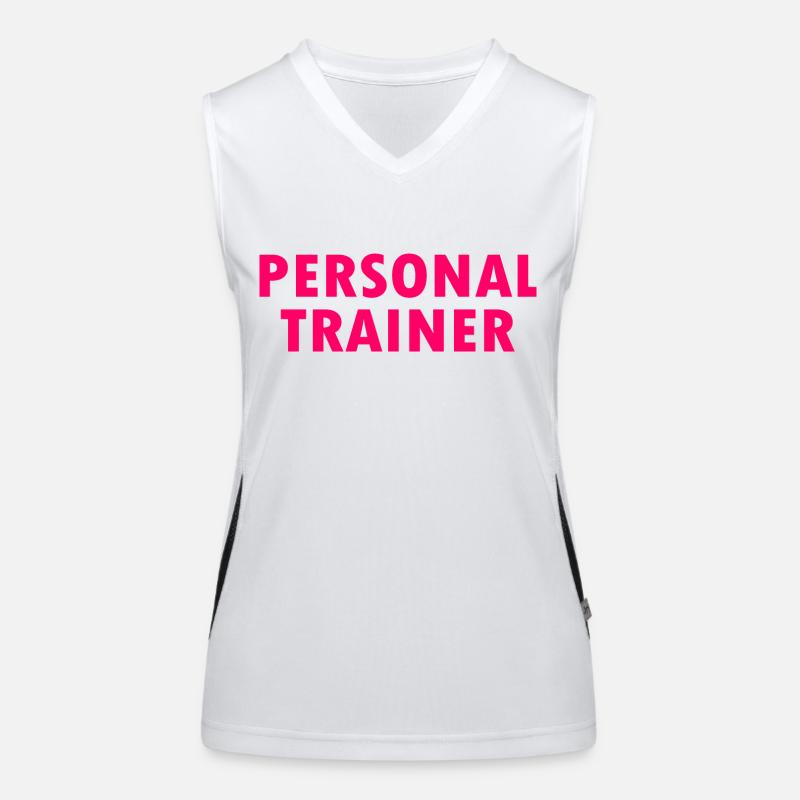 Personal trainer Débardeur respirant contrasté Femme
