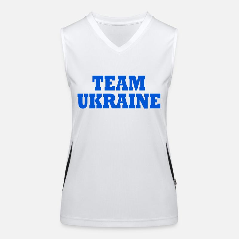 Ucraina Top sportivo da donna in contrasto cromatico
