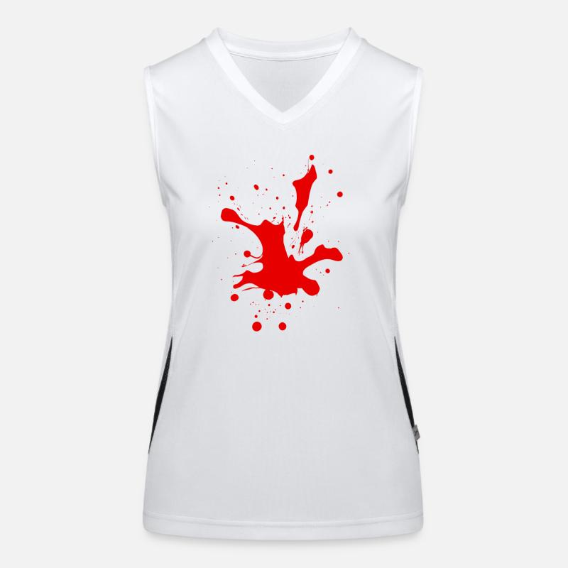 Blood Splash Horror Gift Idea Women's Functional Contrast Tank Top