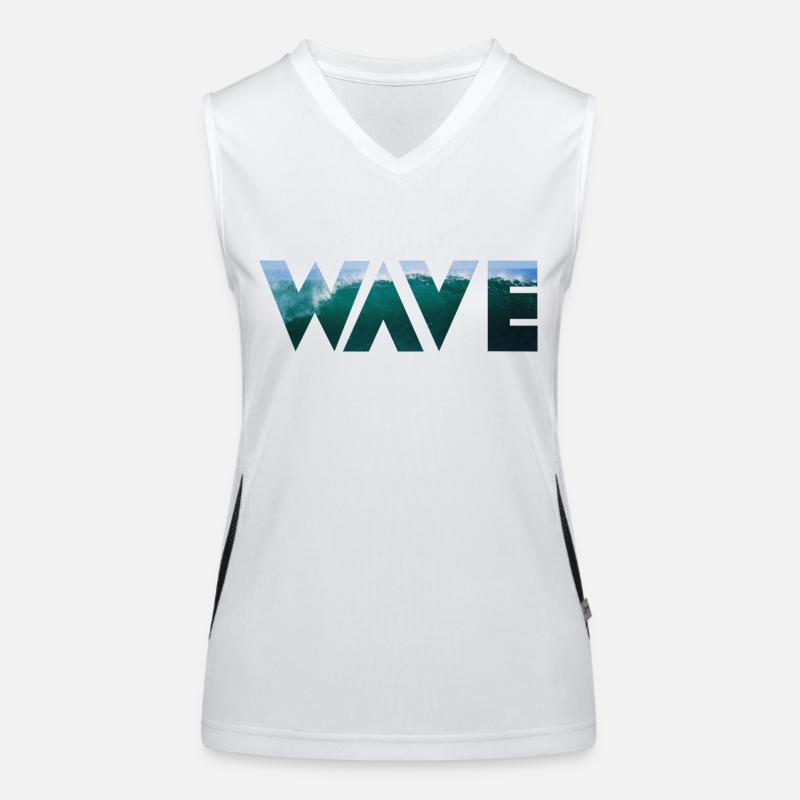Wave - Arbre Débardeur respirant contrasté Femme