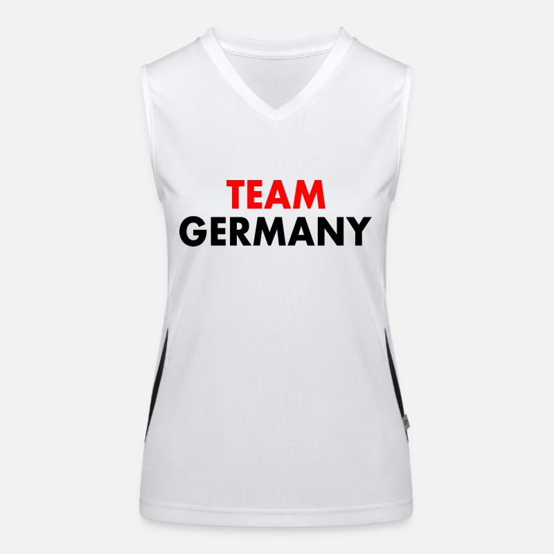 Team germany Funktionelles Kontrast-Tank Top für Frauen