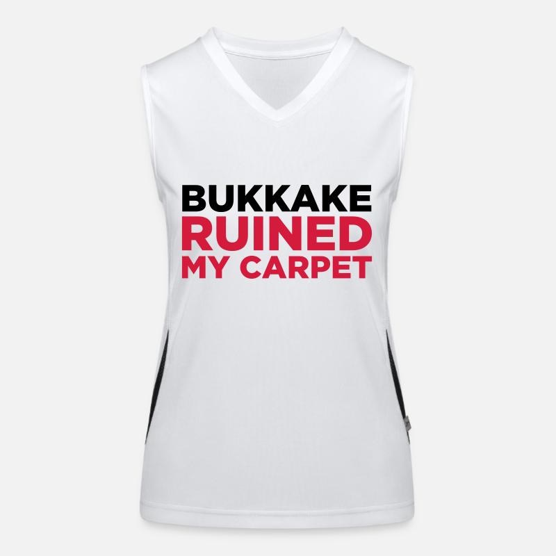 Bukkake hat meinen Teppich ruiniert! Funktionelles Kontrast-Tank Top für Frauen