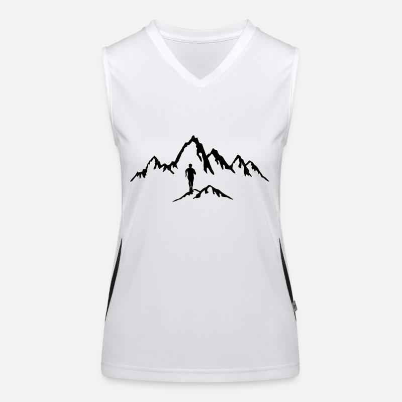 Berglauf, Trail running, Mann Funktionelles Kontrast-Tank Top für Frauen