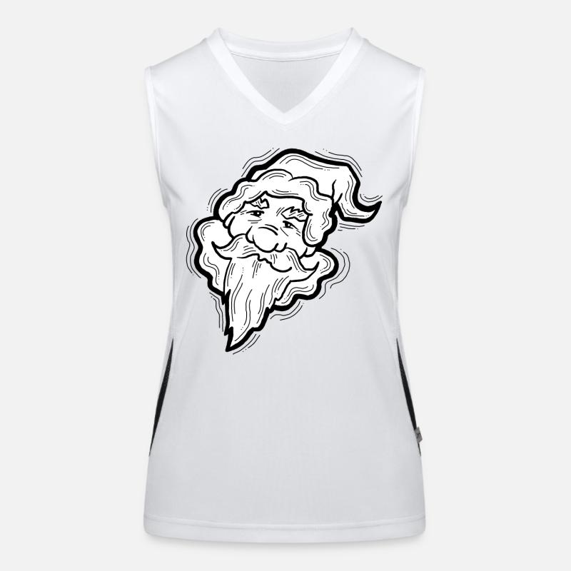 Weihnachtsmann Funktionelles Kontrast-Tank Top für Frauen