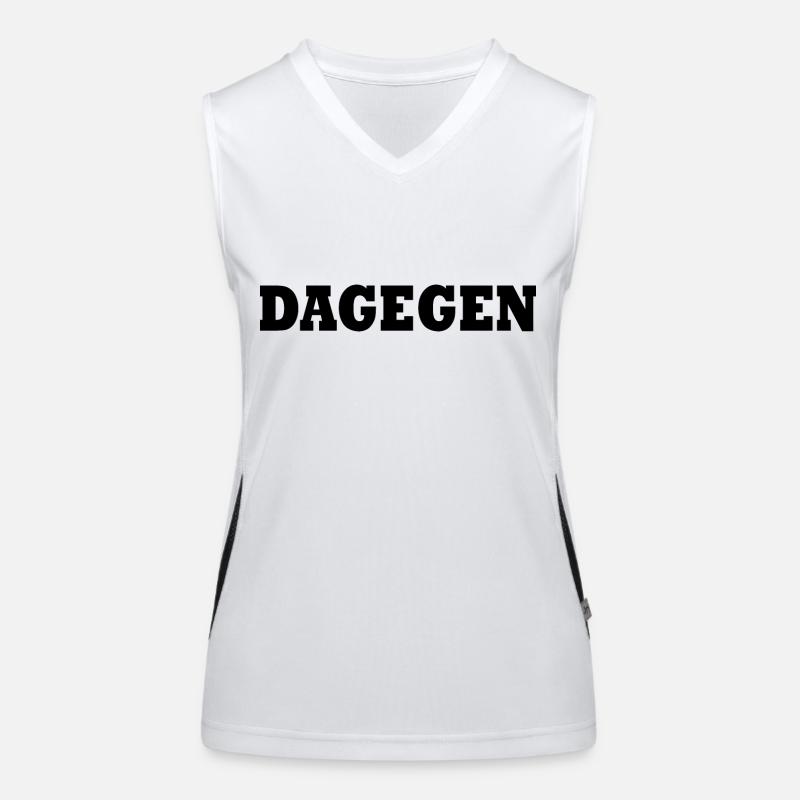 Dagegen Funktionelles Kontrast-Tank Top für Frauen