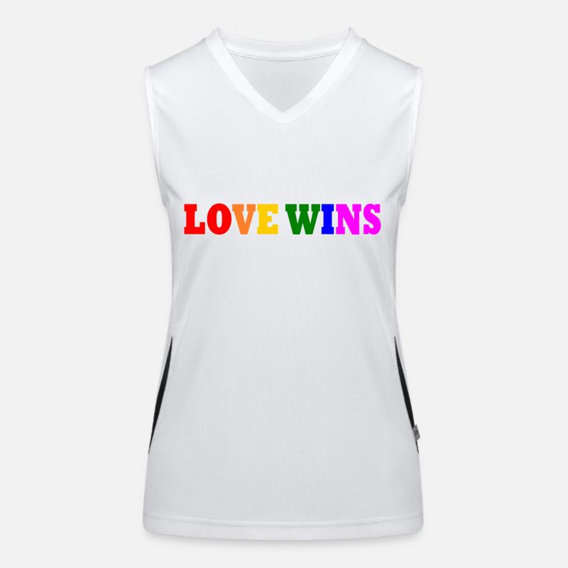Love wins Funktionelles Kontrast-Tank Top für Frauen