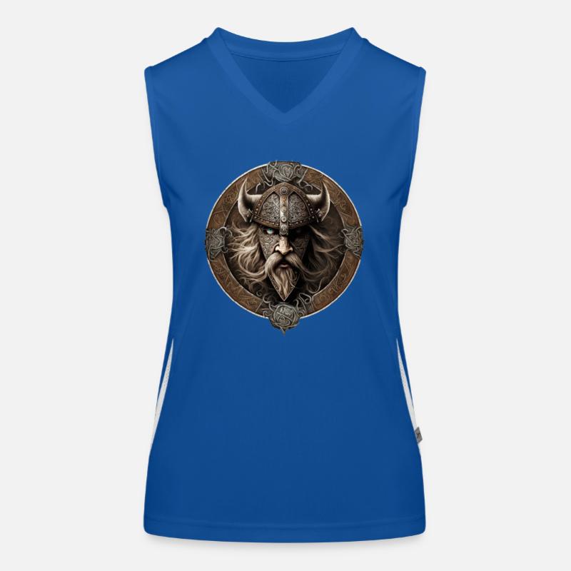 Wikinger Krieger Wikingerzeit Funktionelles Kontrast-Tank Top für Frauen
