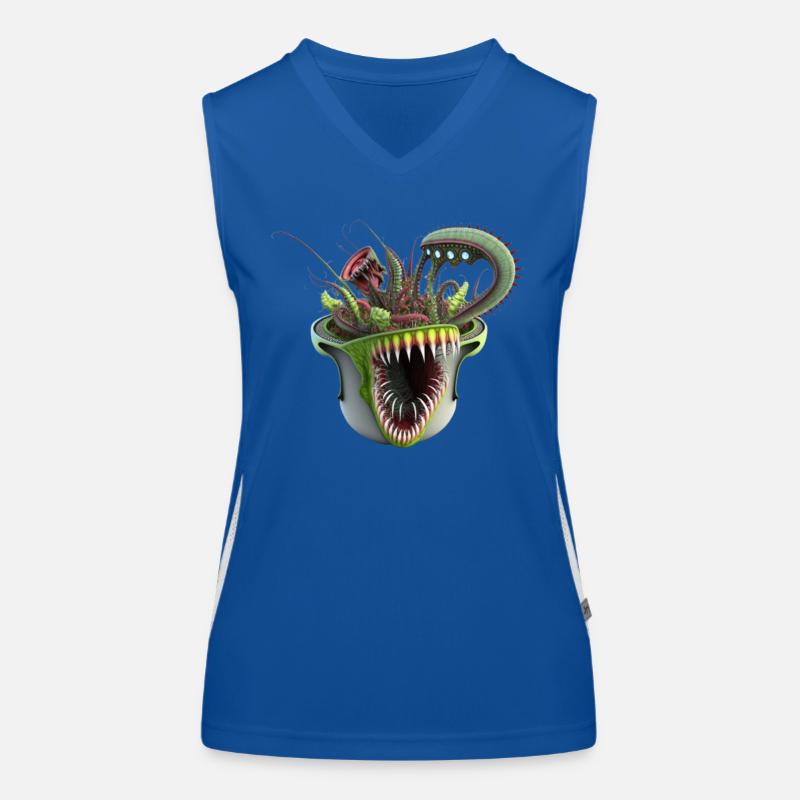 Grüne Untote Funktionelles Kontrast-Tank Top für Frauen