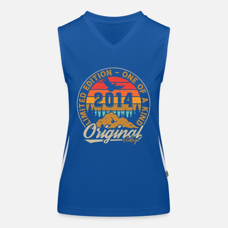 2014 Vintage Retro Geburtstagsgeschenk Funktionelles Kontrast-Tank Top für Frauen