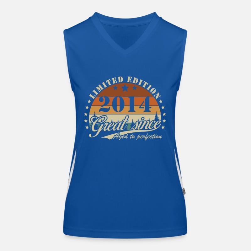 2014 Vintage Retro Geburtstagsgeschenk Funktionelles Kontrast-Tank Top für Frauen