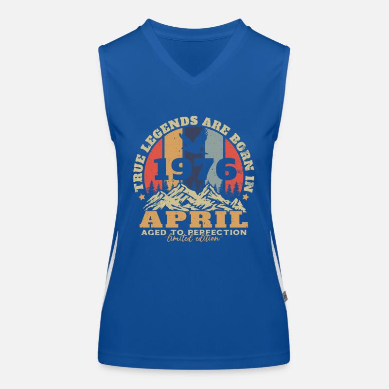 April 1976 Vintage Geburtstagsgeschenk Funktionelles Kontrast-Tank Top für Frauen