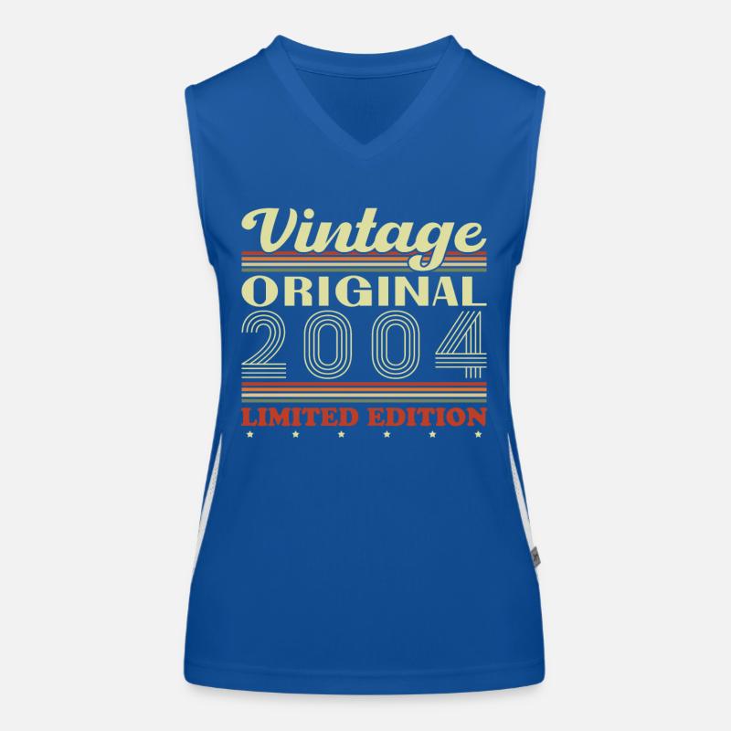 2004 Vintage Retro Geburtstagsgeschenk Funktionelles Kontrast-Tank Top für Frauen