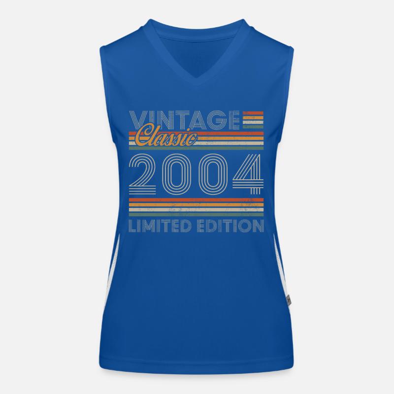 2004 Vintage Retro Geburtstagsgeschenk Funktionelles Kontrast-Tank Top für Frauen