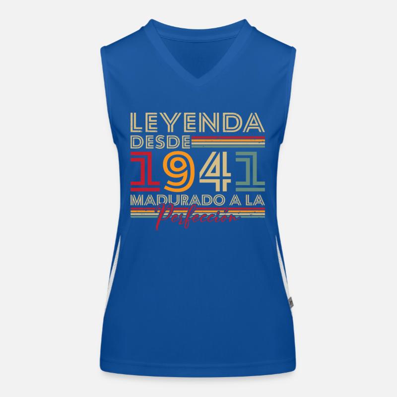 Legende seit 1941 Geburtstagsgeschenk Funktionelles Kontrast-Tank Top für Frauen