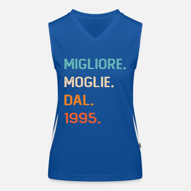 Ehefrau seit 1995 Funktionelles Kontrast-Tank Top für Frauen