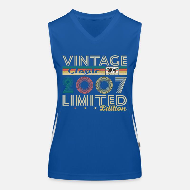 2007 Vintage Retro Geburtstagsgeschenk Funktionelles Kontrast-Tank Top für Frauen