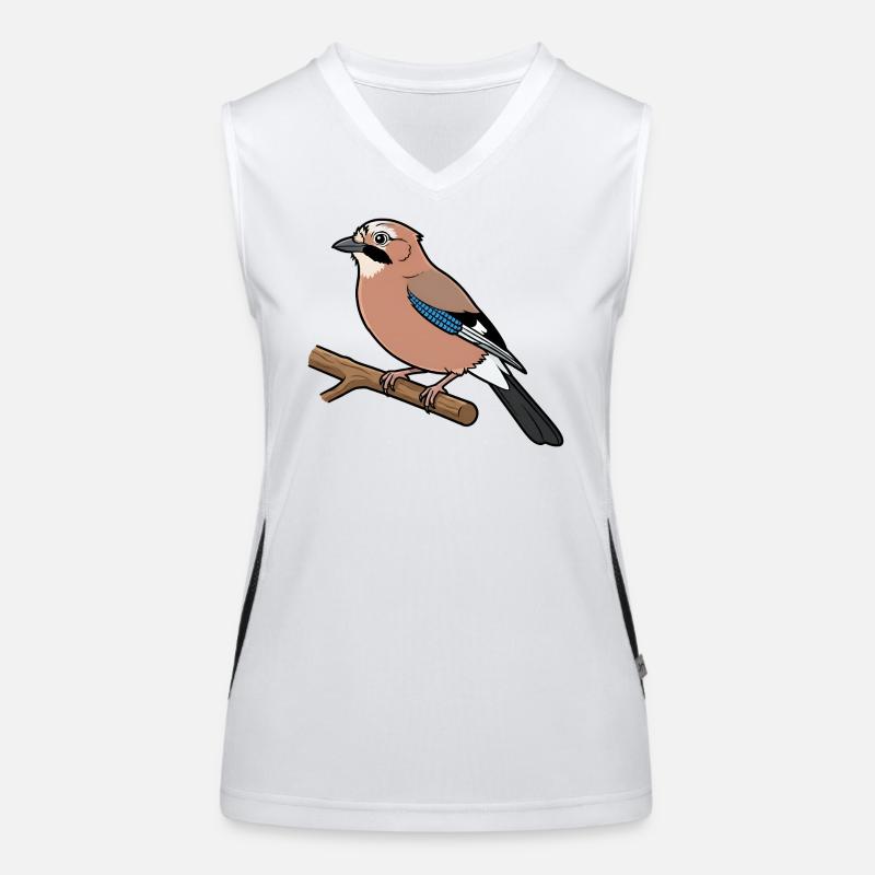 Eichelhäher Funktionelles Kontrast-Tank Top für Frauen