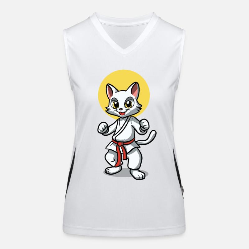 Fighting Cat Women's Functional Contrast Tank Top