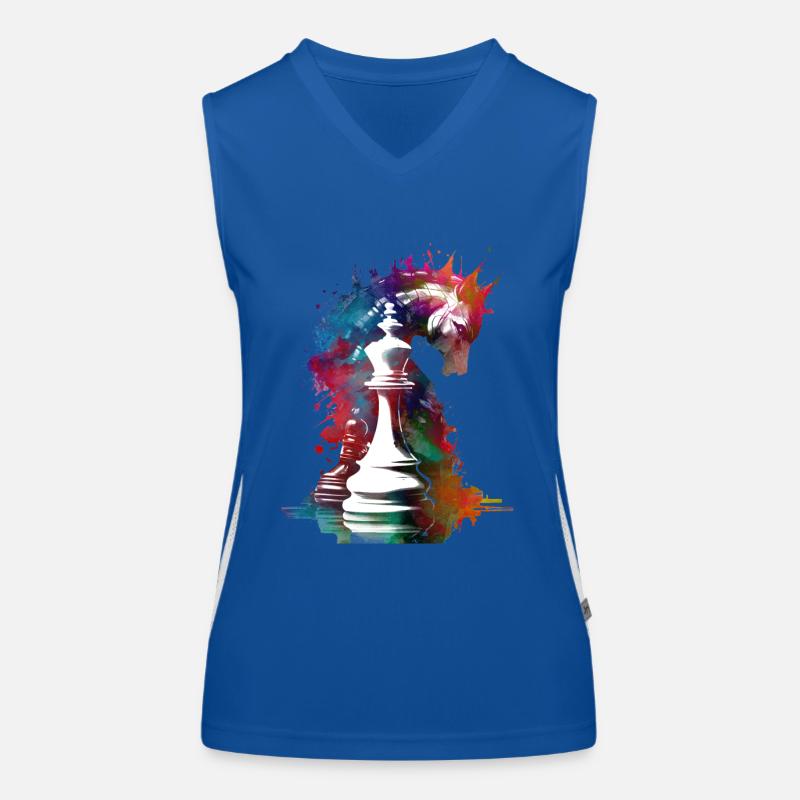 Chess #chess #sport Women's Functional Contrast Tank Top