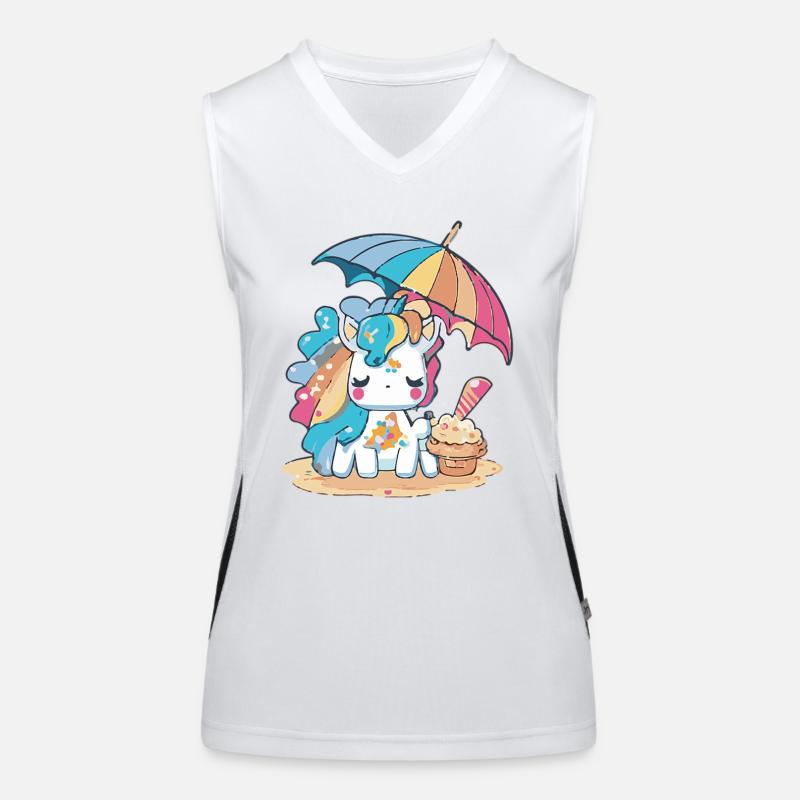 Ice cream fun - refreshingly different Women's Functional Contrast Tank Top