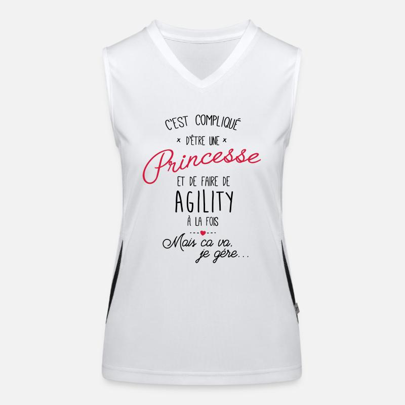 princesse et Agility Débardeur respirant contrasté Femme