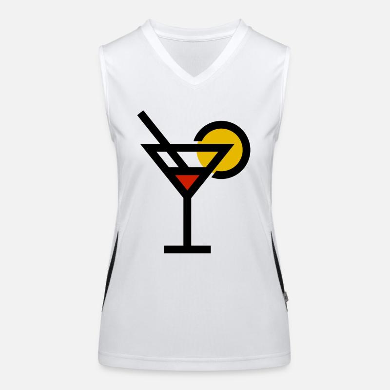 Cosmopolitan Cocktail Drink Funktionelles Kontrast-Tank Top für Frauen