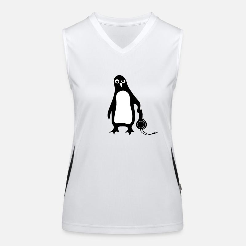 Penguin Linux Débardeur respirant contrasté Femme