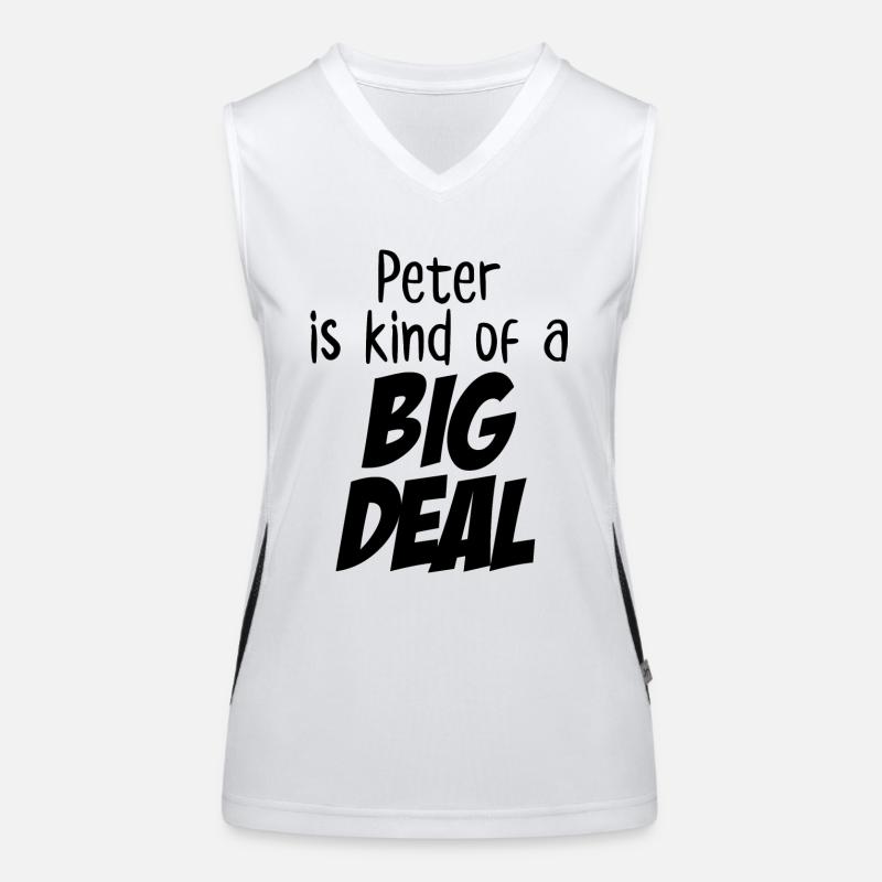 Peter ist irgendwie eine große Sache Funktionelles Kontrast-Tank Top für Frauen