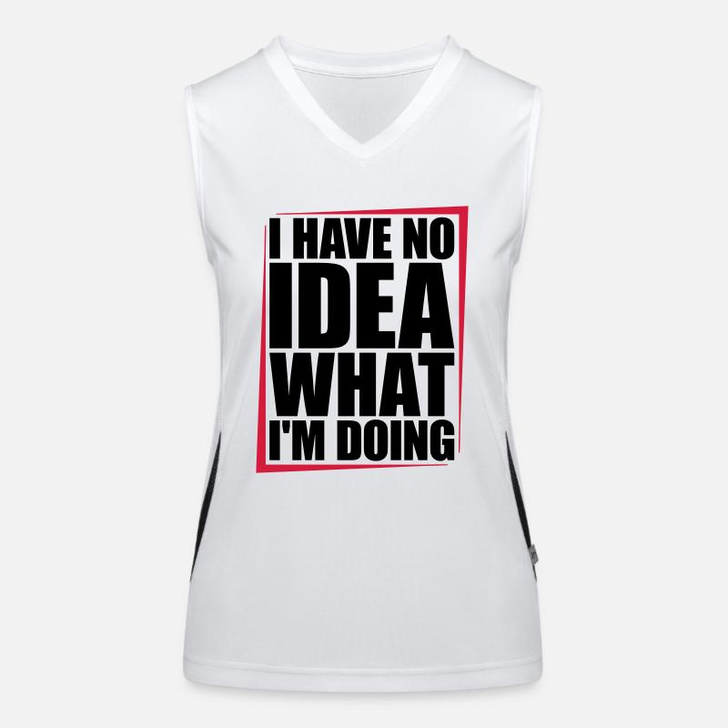 Aucune idée Débardeur respirant contrasté Femme