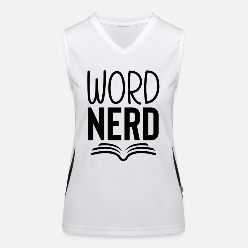 Nerd des mots Débardeur respirant contrasté Femme