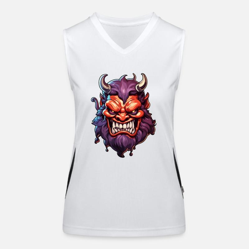 Devil / Hell / Horror / Devilish / Evil Women's Functional Contrast Tank Top