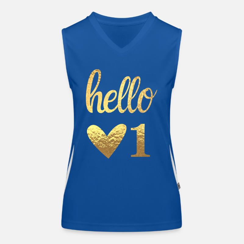 Hello 1 Débardeur respirant contrasté Femme