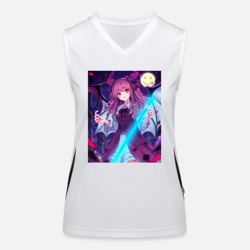 Hellow Anime Design Funktionelles Kontrast-Tank Top für Frauen