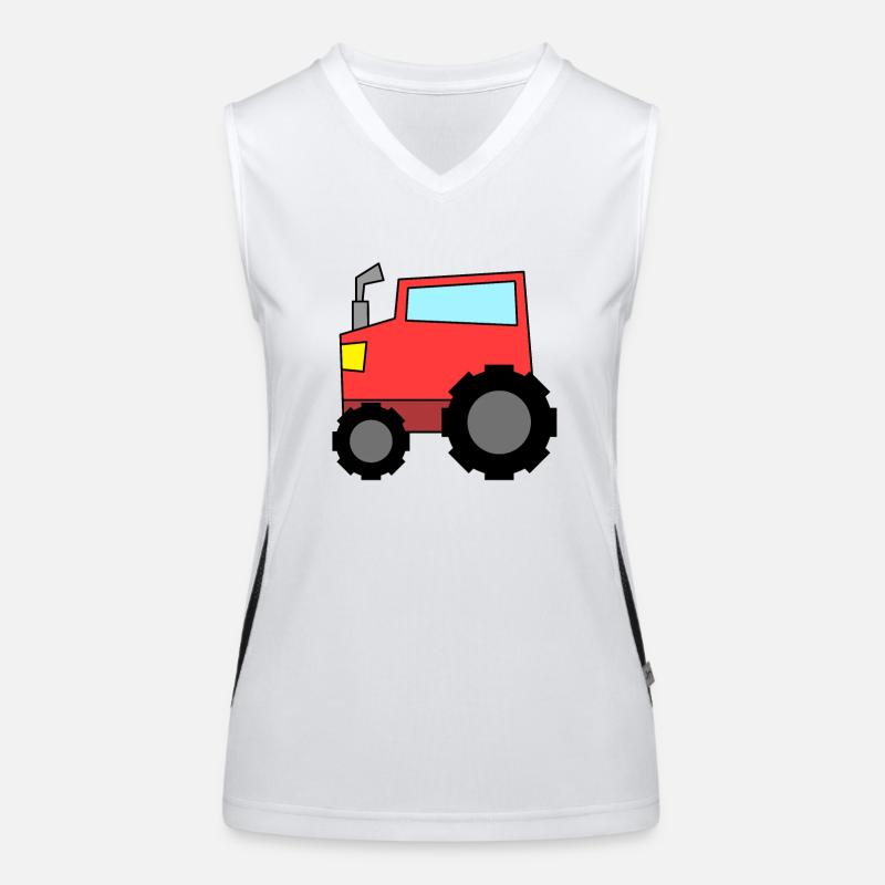 Traktor Funktionelles Kontrast-Tank Top für Frauen
