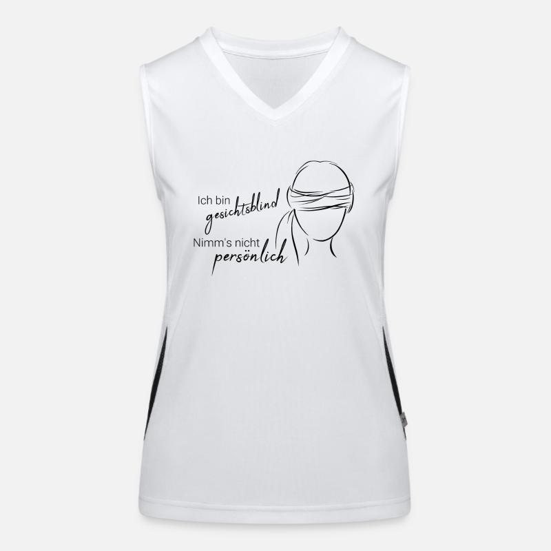 I'm face-blind Women's Functional Contrast Tank Top