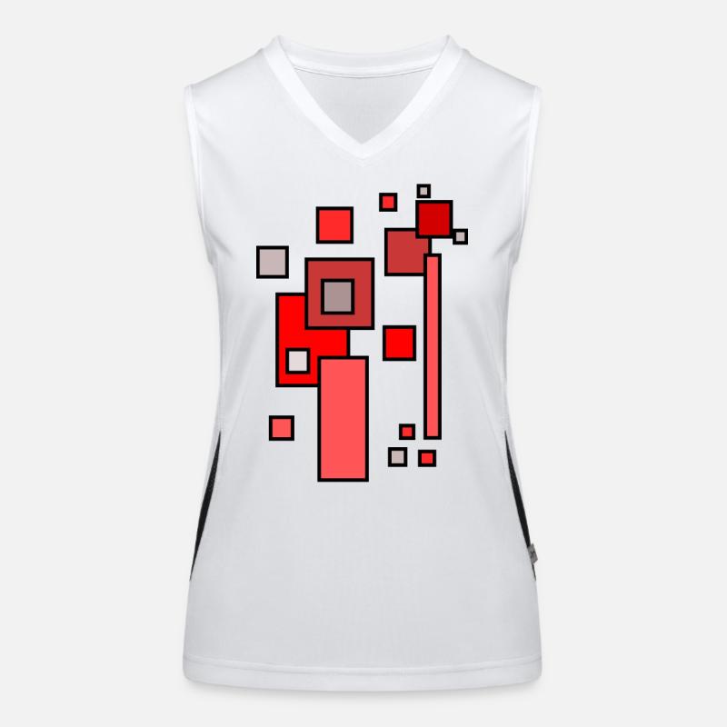 Building Blocks Architecture Pattern 2 Women's Functional Contrast Tank Top