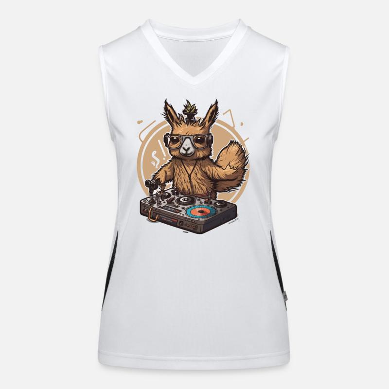 Llama Beats Débardeur respirant contrasté Femme